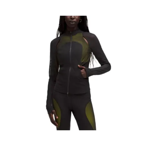 lululemon x SLNSH SS25 Куртка Женская Черный Мраморный Желтый BLK YLSR