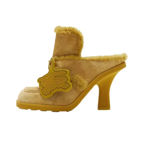 Burberry Домашние тапочки Женские Желтые