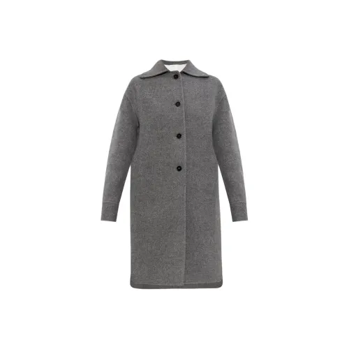 JIL SANDER Серое Женское Пальто