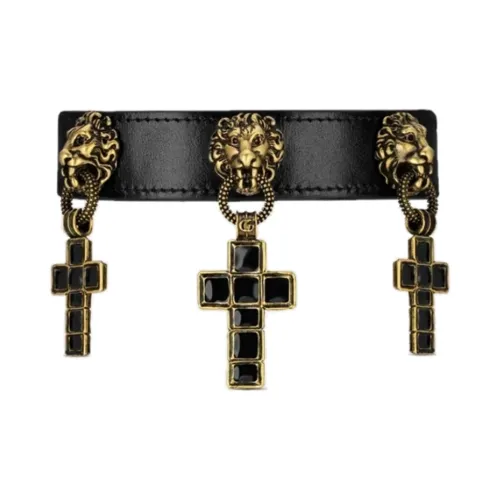 GUCCI Кожа Ожерелье-чокер Унисекс Черный