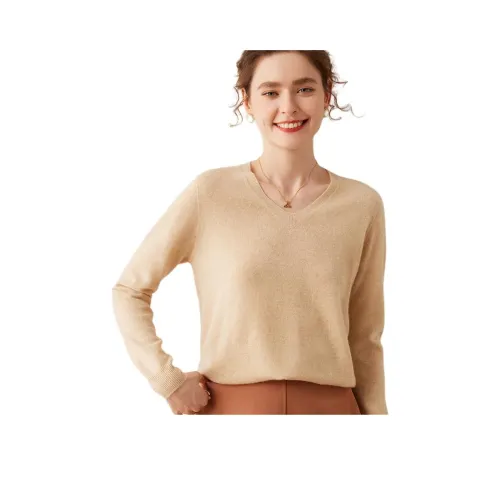 H YXIANG Кашемир Свитер Женские