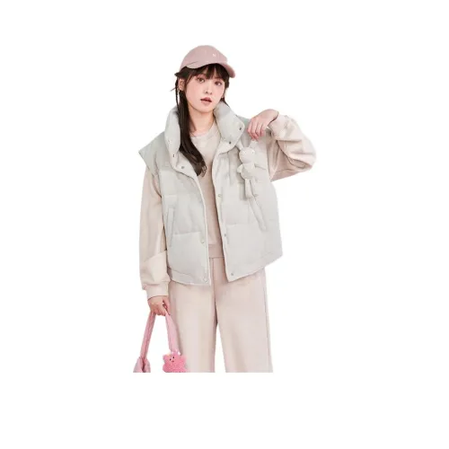 ZIHAN Бежево-золотые Женские Жилеты