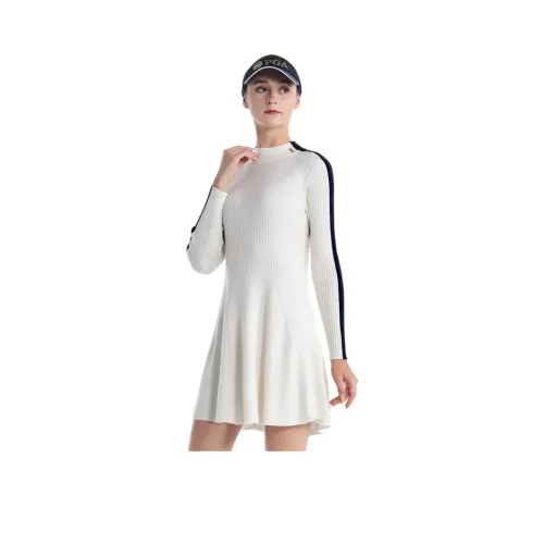 PGA Женские Длинные Платья с Рукавами