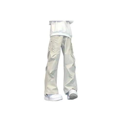 DANJUE Молочно-белый Унисекс Повседневные брюки