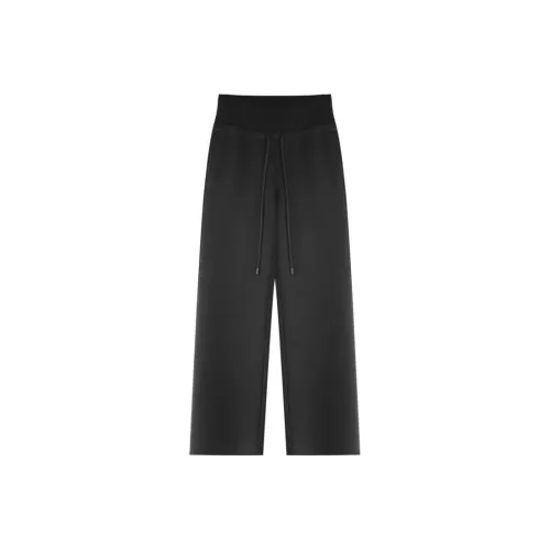 KALULI Весенний Осенний Повседневный Широкие Брюки Спортивные Штаны Женские Серый Черный