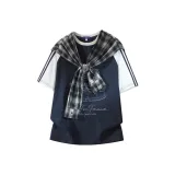 Темно-синий и серый