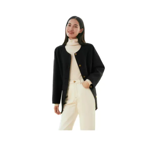 INSUN Угольный серый овечья шерсть + верблюжья шерсть + верблюжья шерсть Женское пальто