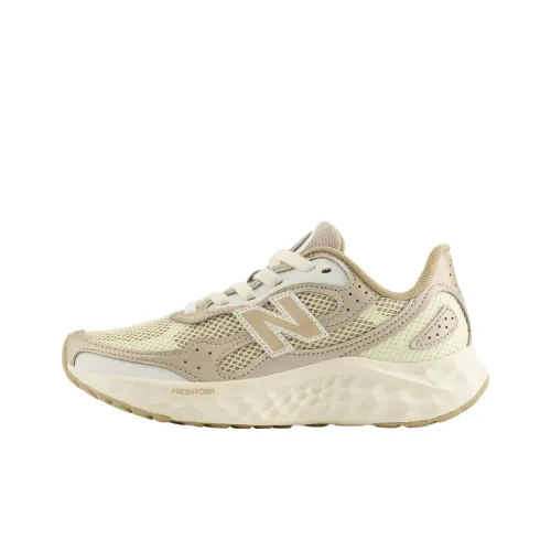 New Balance NB Свежий Foam Arishi V4 Устойчивый к истиранию Дышащий Низкий Топ Повседневные Беговые кроссовки Женские Бежевые
