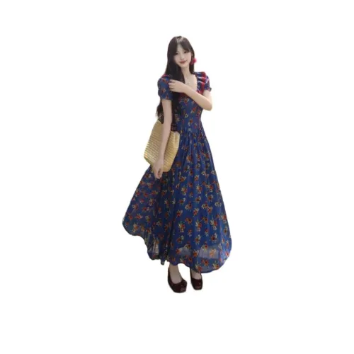 HTHK Короткий рукав Платье Женское