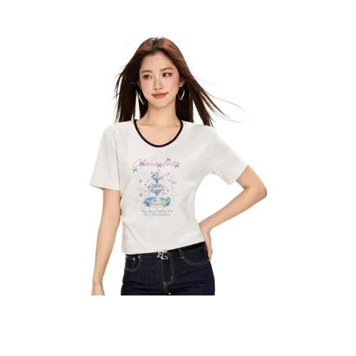 CHOCOOLATE GYL/Бело-серый Женские Футболки