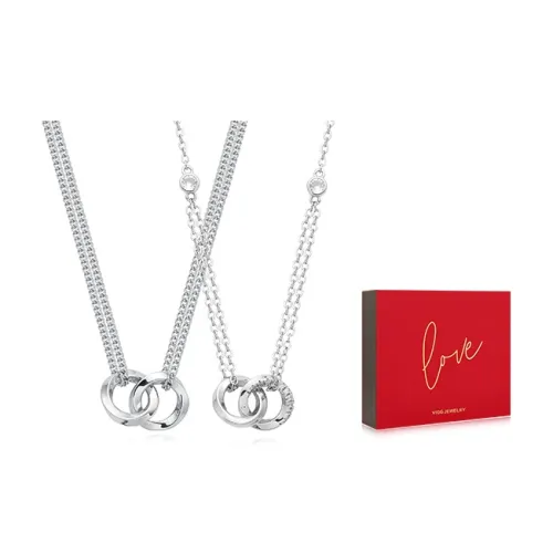VIGG Alloy Silver-Plated Gold-Plated Necklaces Unisex