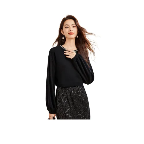 CARBAMMI Черные Женские Свитеры