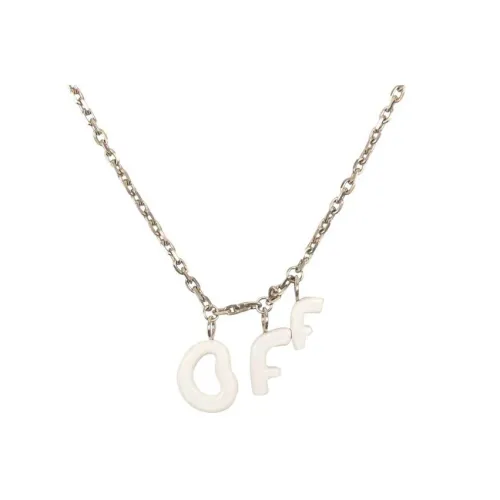 Off Белый Metal Necklaces Серебристый/белый Женские