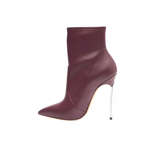 Casadei Blade Booties Pink Red Women's