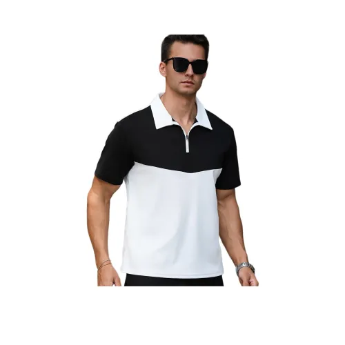 NEXTOUR Черный/Белый Мужская Рубашка Поло