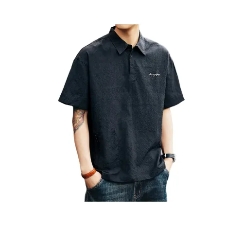 GELANLU Лето Поло Свободный крой Унисекс