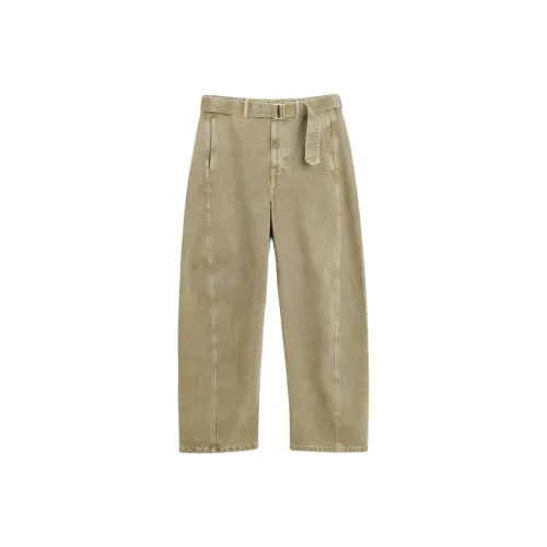Lemaire Снег Оливковый Унисекс Джинсы