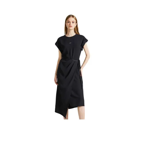 NINE WEST Короткий рукав Платье Женское Черное