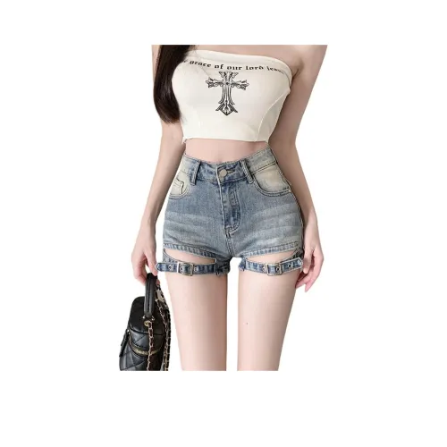 YEARNED Женские джинсовые шорты