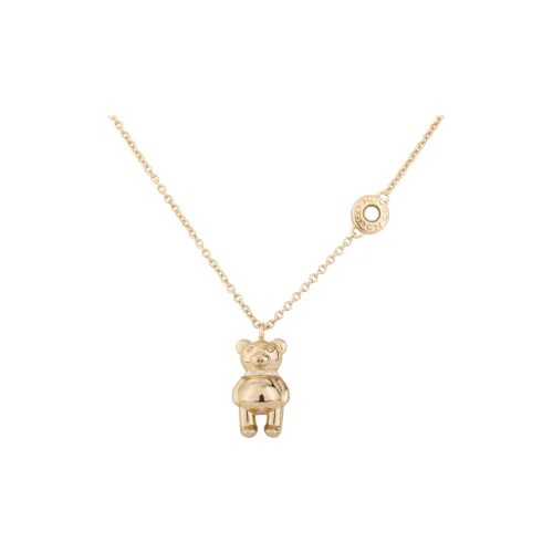 COACH Медное ожерелье, золотое, женское