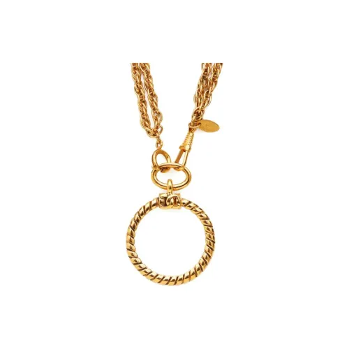CHANEL Латунь Золото с покрытием Ожерелья Женские Золото
