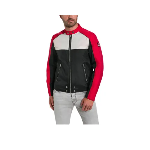 DIESEL Черный Красный Белый Мужские Куртки