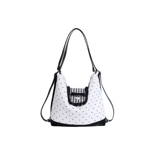 ORANGE BEAN ПУ (полиуретан) Рюкзак Стандартный Женский Черный