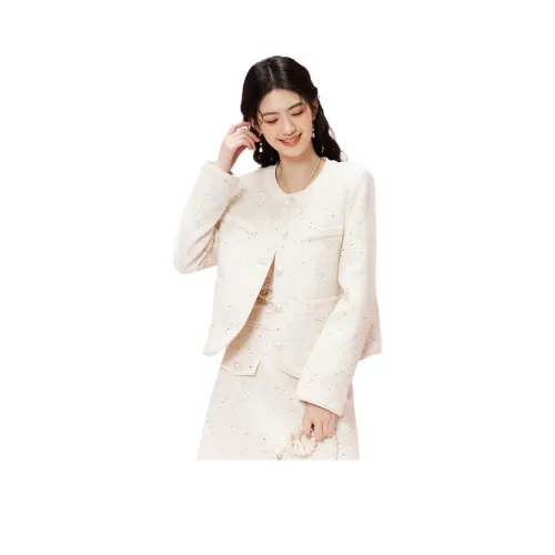 D.SIGN Cropped Coat Женское Pearl White