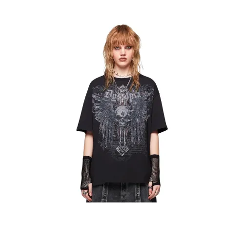 YEARNED Черная Унисекс Футболка