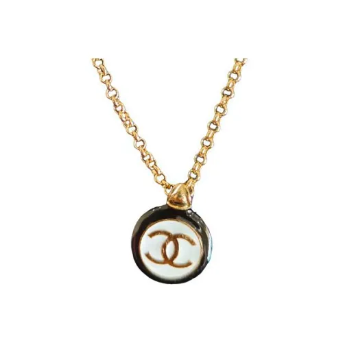 CHANEL Double C Pearl Подвеска на цепочке Женская Золото