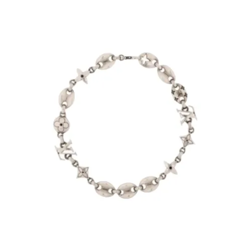 LOUIS VUITTON Nigo Collaboration Collection Ожерелья Унисекс Серебряный