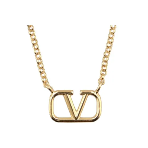 Valentino Металл Brass Necklaces Унисекс Золото