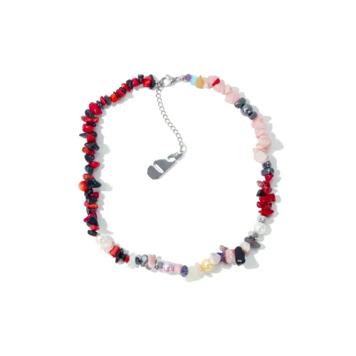 Get'em ON Смешанный Pebble Смешанный Shell Beads Silver Titanium Steel Necklaces Unisex