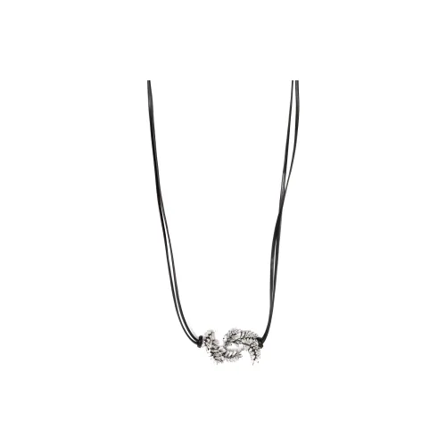 ISABEL MARANT Овечья шкура Стекло Brass Necklaces Женские Черный