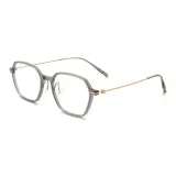 Прозрачно-серый | Розово-золотой-C02 & Защита от синего света, 0 диоптрий, линзы