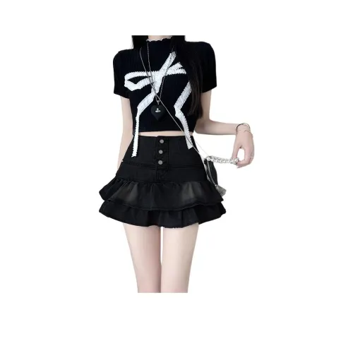 YINLEI Джинсовые короткие юбки для женщин