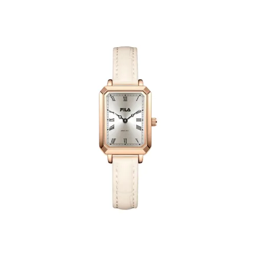FILA Heartfelt Connection Box Square Watch Luxe Minimalism Versatile Наручные часы Кварцевый механизм Кожаный ремешок