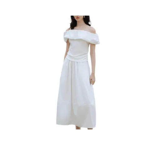 Yigu Pearl White Женские Комплекты с юбкой