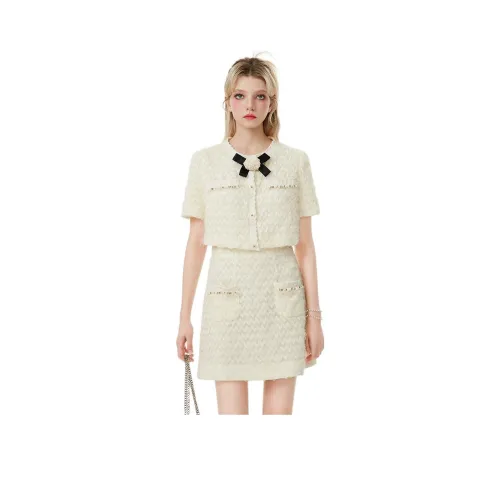 JORYAweekend Повседневные короткие юбки Женские Бежевый