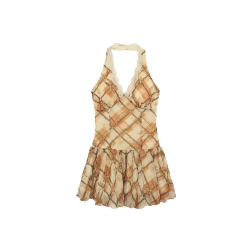 SEAR OFFICIAL Апельсиновые Женские Платья без рукавов