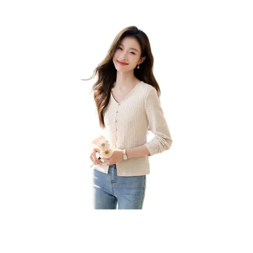 Mo Han Yi Mei Стандартная T-рубашка Женская Экрю