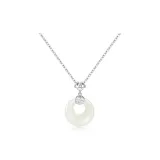 Ожерелье "Благословение Мирная Застежка" [Белое Серебро]