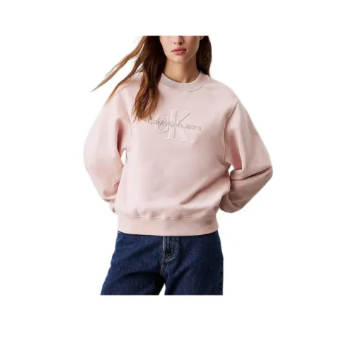 CALVIN KLEIN Свитшот Европейская версия Женская Розовый