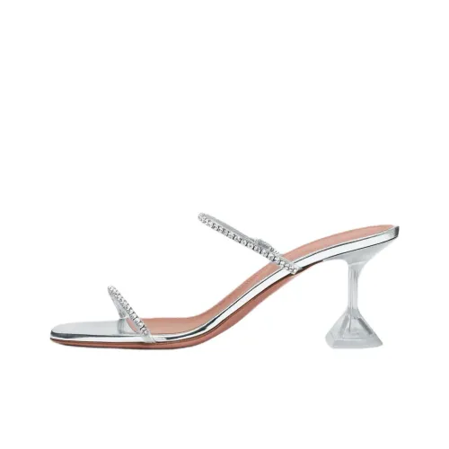 AMINA MUADDI Слипоны 7 см Женские Серебряные