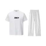 Белый топ + бело-серые штаны Фотиния