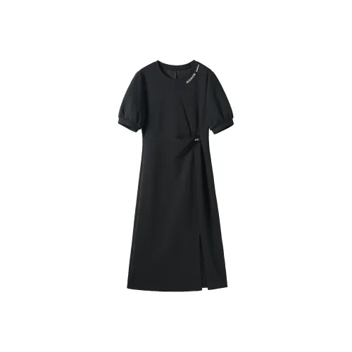 Hang Yi Court Короткий рукав Платье Женское