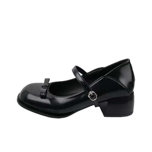 CPXO Грубый каблук Туфли Мэри Джейн Женские