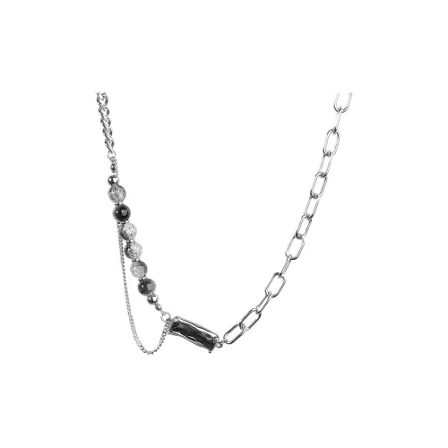 FOREVER MELODY Титановые стальные ожерелья мужские серебряные