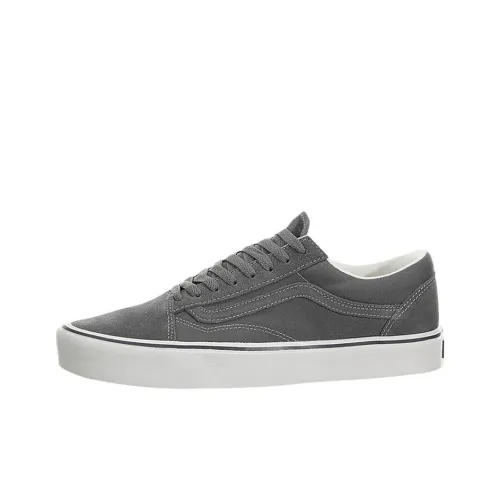 Vans Old Skool Устойчивые к истиранию Низкие Кроссовки для скейтбординга Мужские Серый Белый