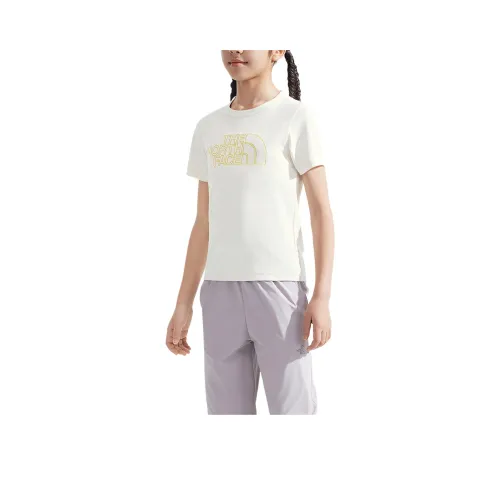 The North Face T-рубашка Дюнный белый Весна Аква-зеленый для детей 3-7 лет